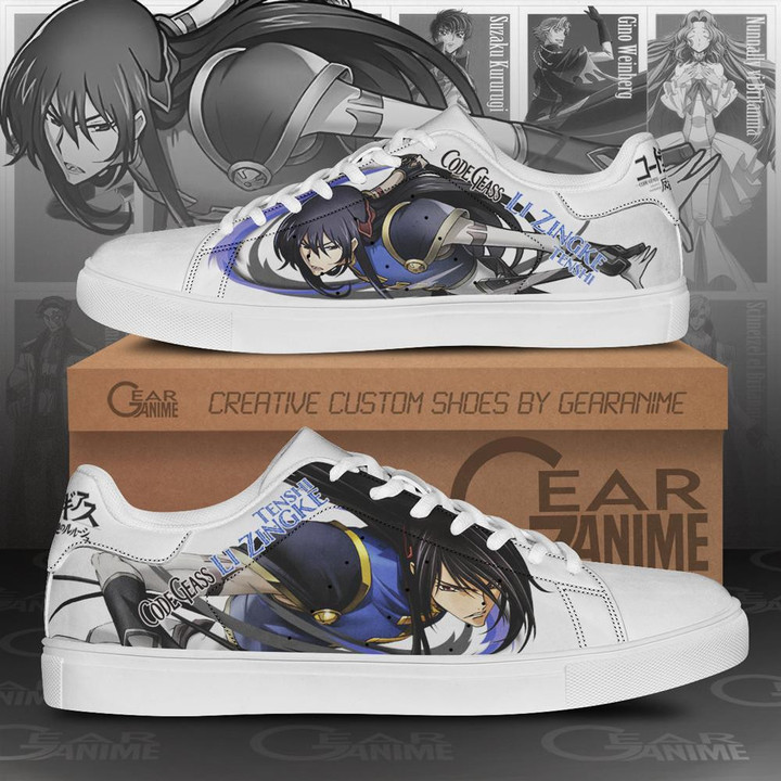 Code Geass Li Zingke Tenshi Skate Shoes Custom Anime Shoes - 1 - GearOtaku