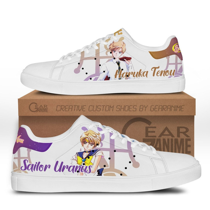 Sailor Uranus Skate Sneakers Custom Anime Sailor Moon Shoes - 1 - GearOtaku