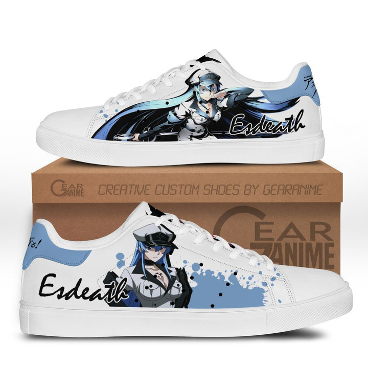 Akame Ga Kill Esdeath Skate Sneakers Custom Anime Shoes - 1 - GearOtaku