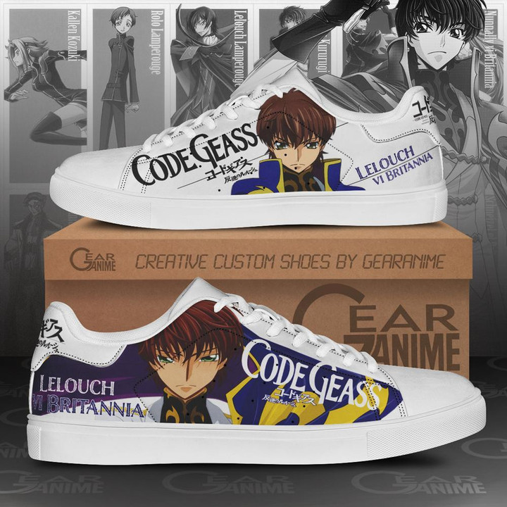 Code Geass Lelouch Skate Shoes Custom Anime Shoes - 1 - GearOtaku
