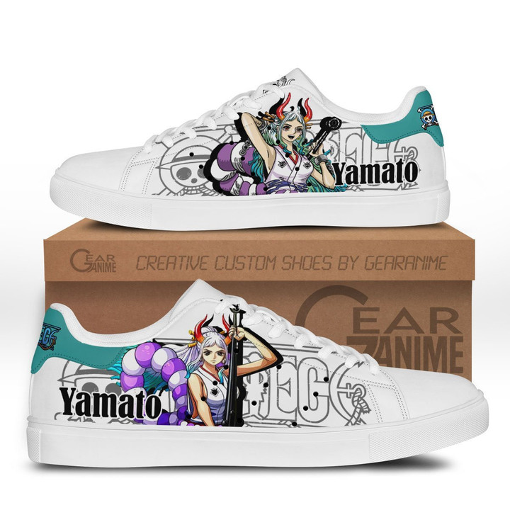 Yamato Skate Sneakers Custom Anime One Piece Shoes - 1 - GearOtaku