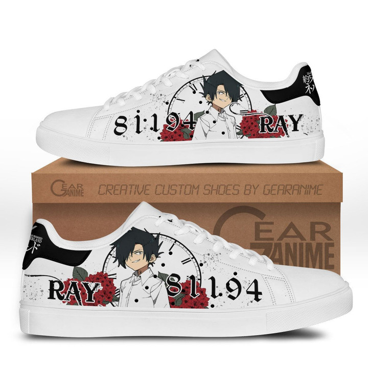 Ray 81194 Skate Sneakers Custom The Promised Neverland Anime Shoes - 1 - GearOtaku