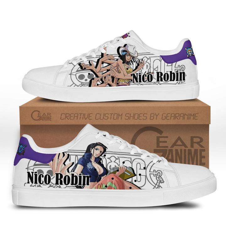Nico Robin Skate Sneakers Custom Anime One Piece Shoes - 1 - GearOtaku