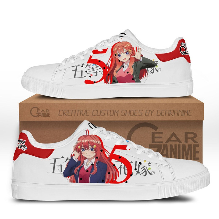 5-Toubun no Hanayome Itsuki Nakano Skate Sneakers Custom Anime Shoes - 1 - GearOtaku