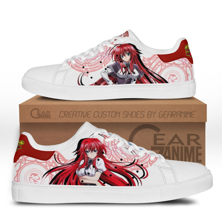 Rias Gremory Skate Sneakers Custom Anime High School DxD Shoes - 1 - GearOtaku