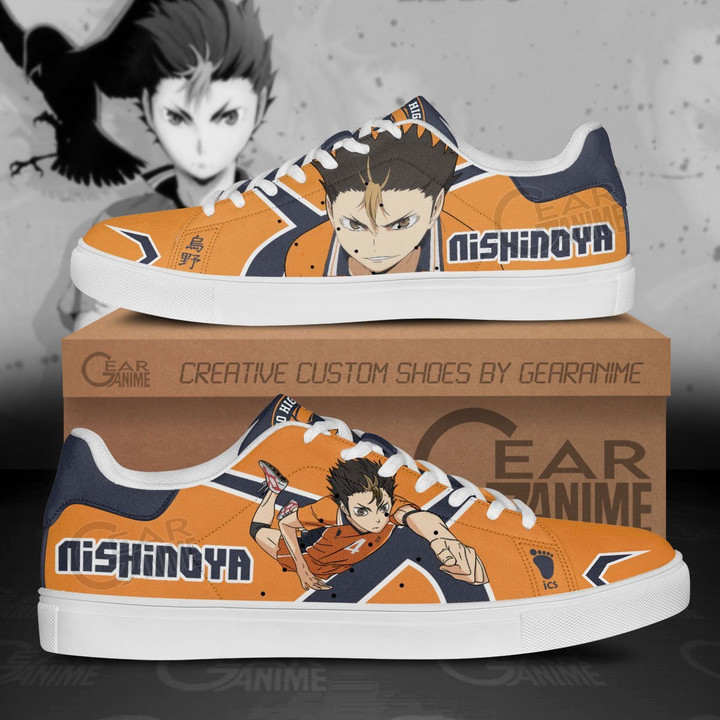 Yu Nishinoya Skate Shoes Custom Haikyuu Anime Shoes - 1 - GearOtaku