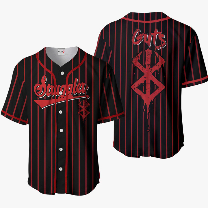 Guts Struggler Brand of Sacrifice Jersey Shirt Custom Merch Clothes VA2505 Gear Otaku
