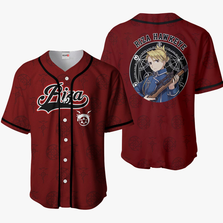 Riza Hawkeye Jersey Shirt Custom Merch Clothes VA2106 Gear Otaku
