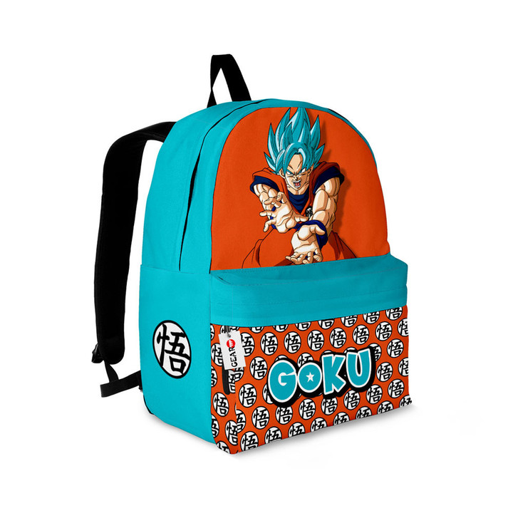 Goku Blue Backpack Personalized Bag Custom NTT1707 Gear Otaku
