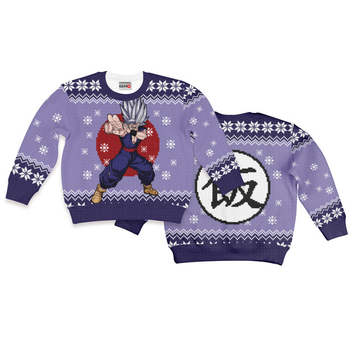 Gohan Beast Kids Ugly Sweater Christmas Hoodie Gear Otaku