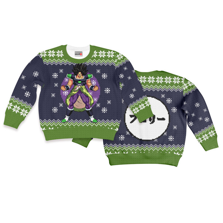 Broly Kids Ugly Sweater Christmas Hoodie Gear Otaku