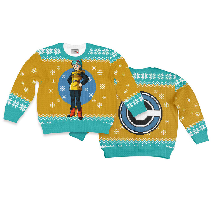 Bulma Kids Ugly Sweater Christmas Hoodie Gear Otaku