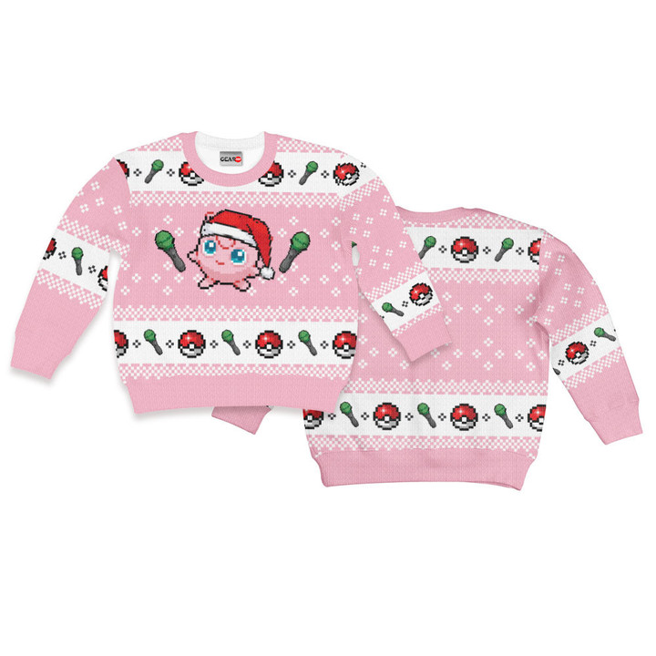 Jigglypuff Kids Ugly Sweater Christmas Kids Hoodie VA0108 Gear Otaku