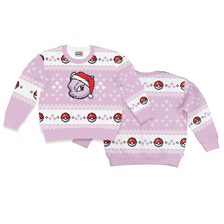 Mewtwo Kids Ugly Sweater Christmas Kids Hoodie VA0108 Gear Otaku