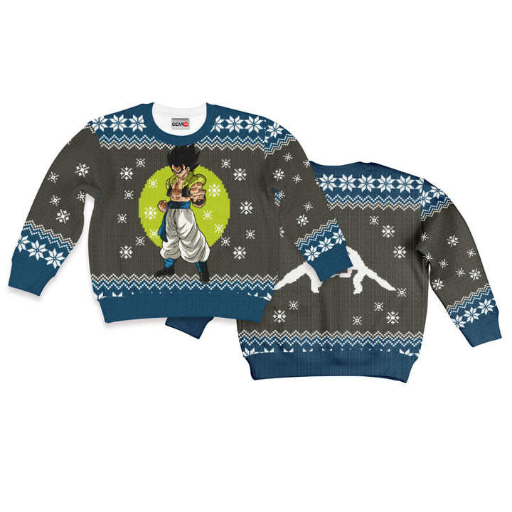 Gogeta Kids Ugly Sweater Christmas Kids Hoodie VA0108 Gear Otaku