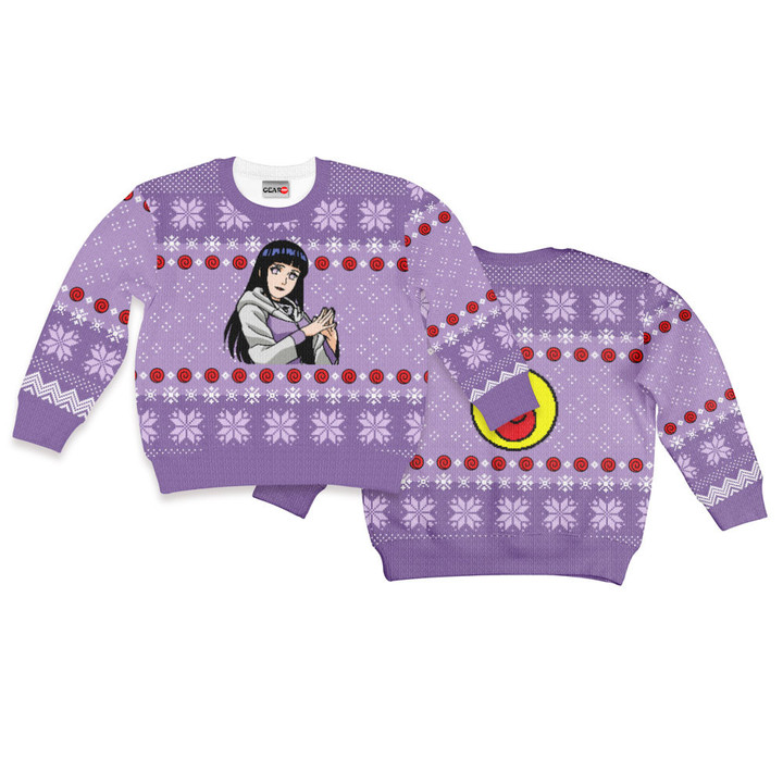 Hinata Hyuga Kids Ugly Sweater Christmas Hoodie Gear Otaku