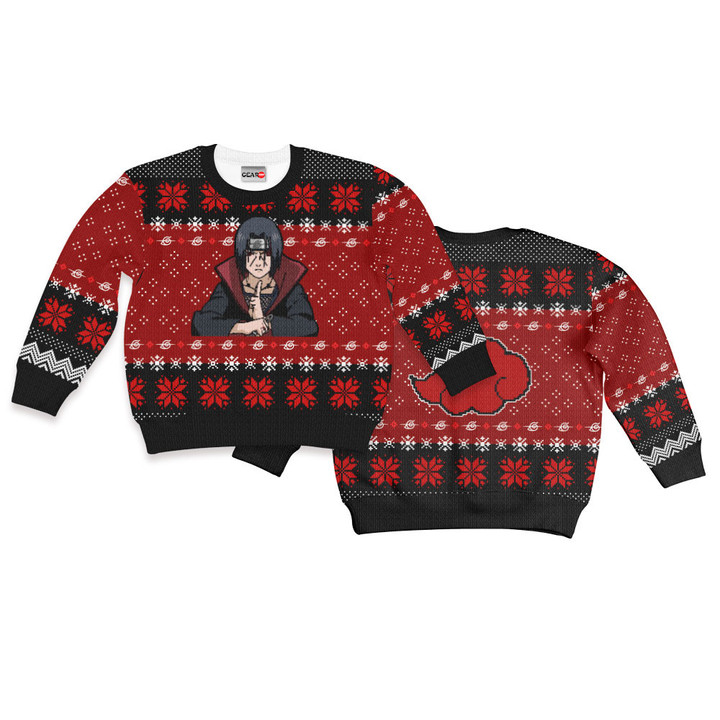 Itachi Uchiha Kids Ugly Sweater Christmas Hoodie Gear Otaku