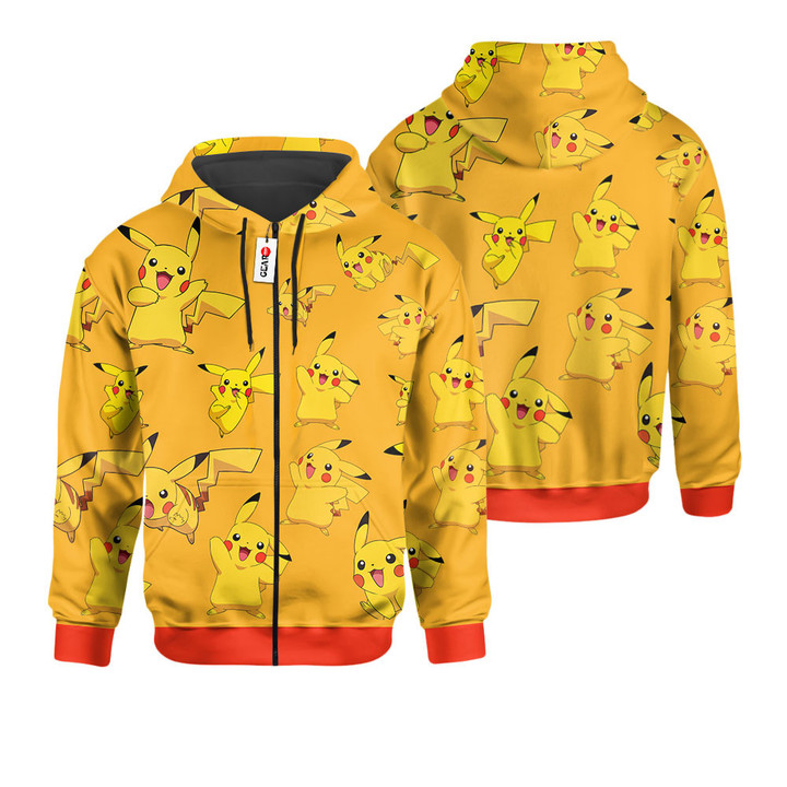 Pikachu Hoodie Shirts Custom Clothes Pattern Style Gear Otaku