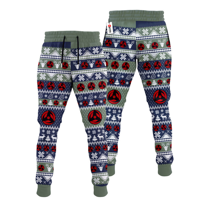 Kakashi Hatake Christmas Ugly Sweatpants Custom Xmas Joggers Gear Otaku