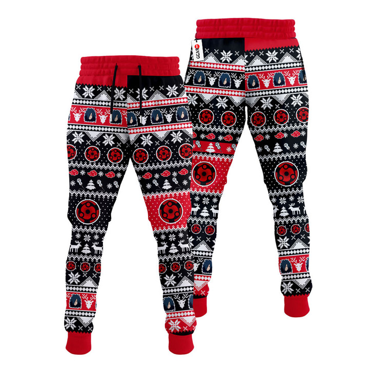Madara Uchiha Christmas Ugly Sweatpants Custom Xmas Joggers Gear Otaku