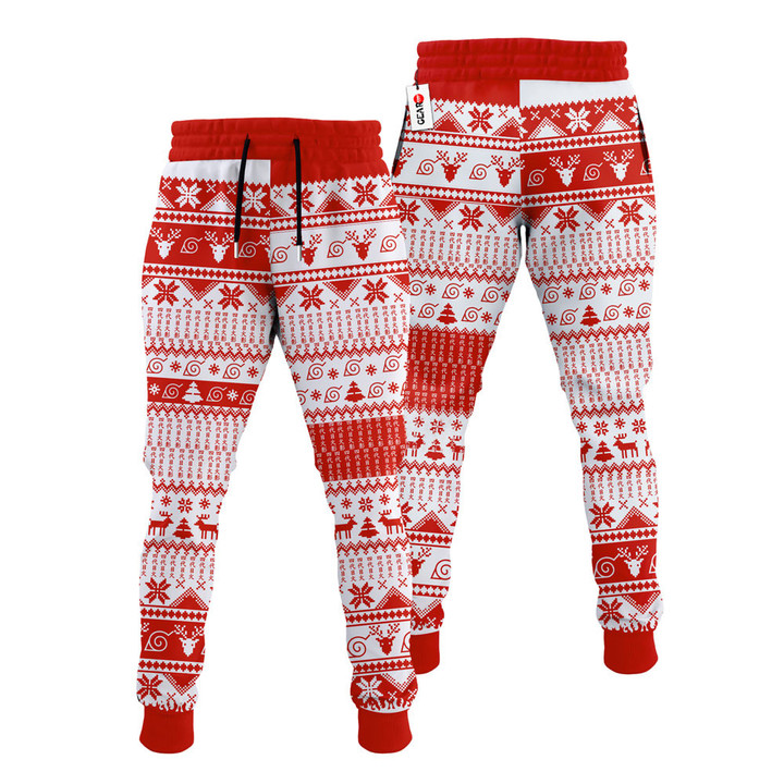 Minato Namikaze Christmas Ugly Sweatpants Custom Xmas Joggers Gear Otaku