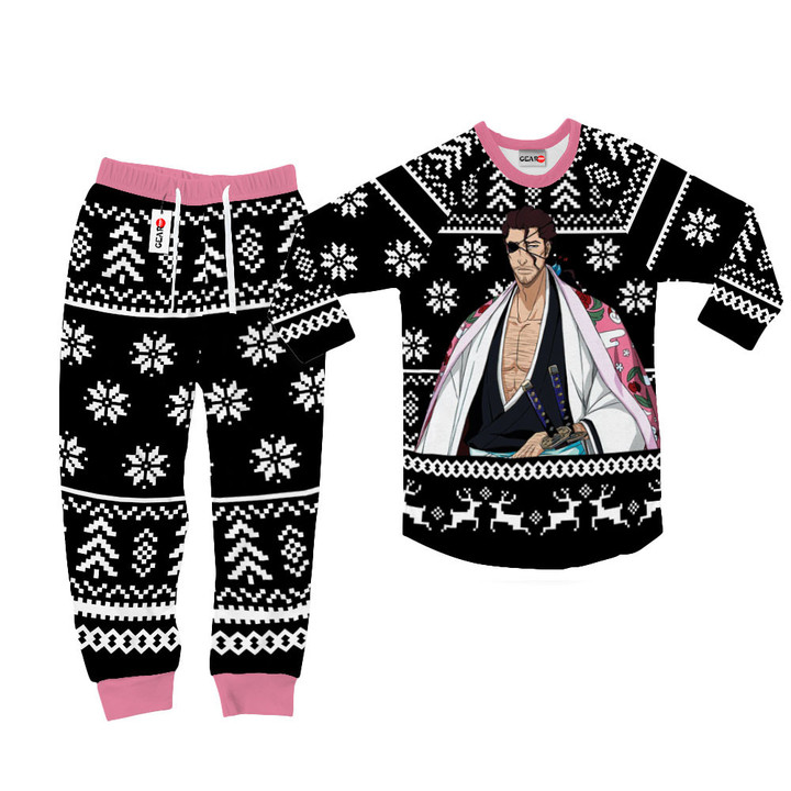 Shunsui Kyoraku Christmas Pajamas Custom Anime Sleepwear