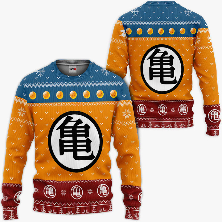 Goku Turtle Hermit Ugly Sweater Christmas Hoodie Shirts Gear Otaku