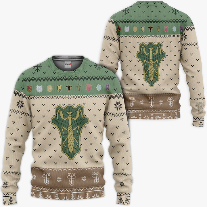 Green Mantis Symbol Ugly Sweater Christmas Hoodie Shirts Gear Otaku