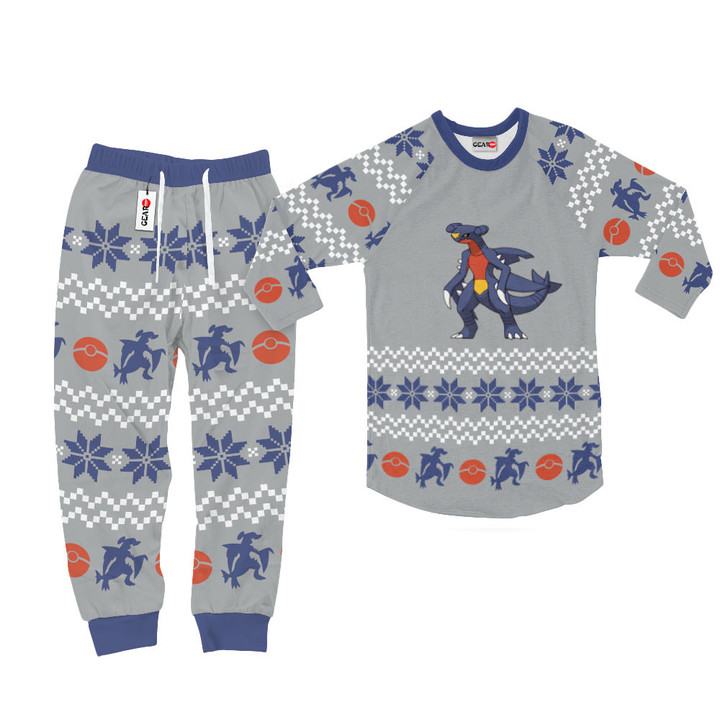 Garchomp Christmas Pajamas Custom Anime Sleepwear
