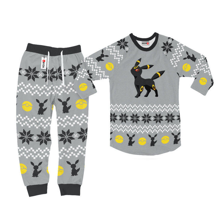 Umbreon Christmas Pajamas Custom Anime Sleepwear