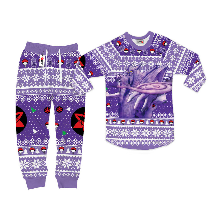 Sasuke Susanoo Christmas Pajamas Custom Anime Sleepwear