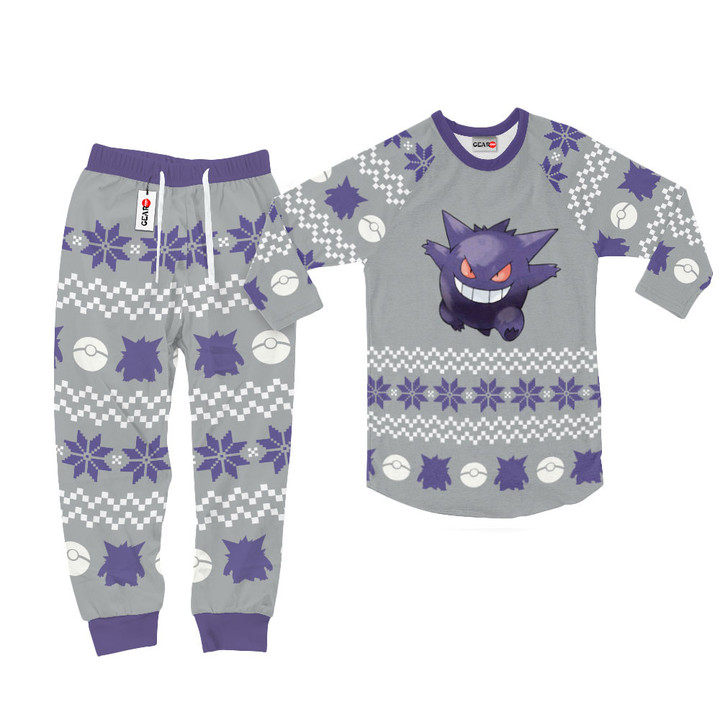 Gengar Christmas Pajamas Custom Anime Sleepwear