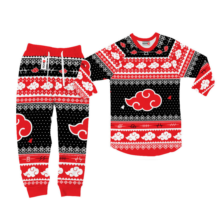 Akatsuki Christmas Pajamas Custom Anime Sleepwear