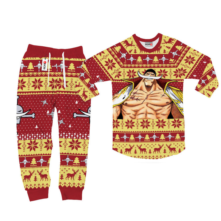 Edward Newgate Christmas Pajamas Custom Anime Sleepwear