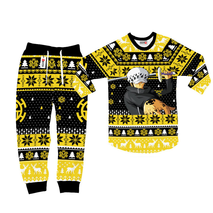 Trafalgar D. Law Christmas Pajamas Custom Anime Sleepwear