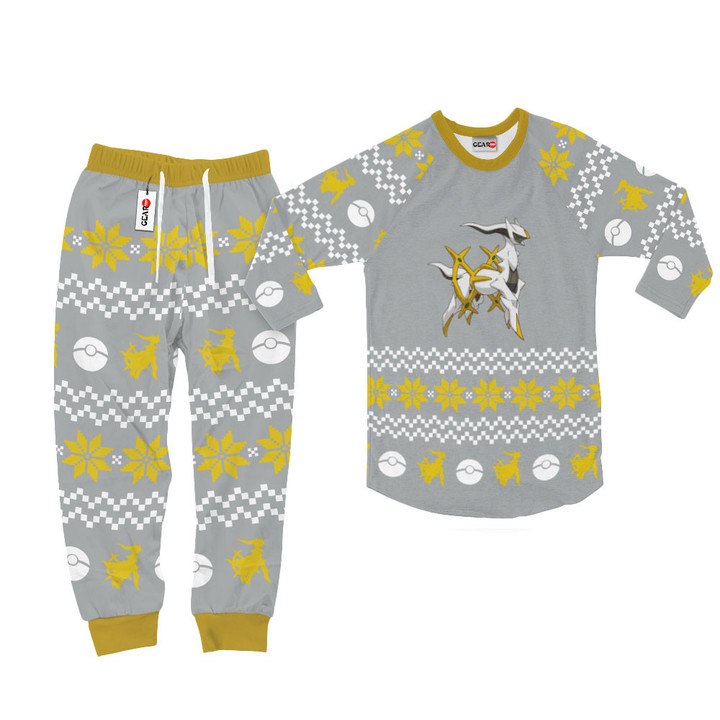 Arceus Christmas Pajamas Custom Anime Sleepwear