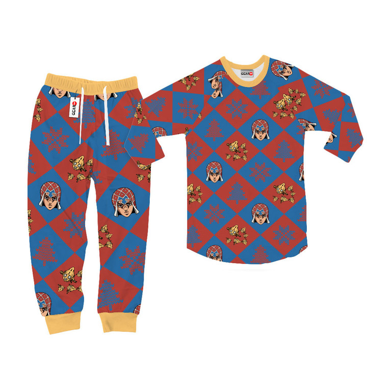 Guido Mista Christmas Pajamas Custom Anime Sleepwear
