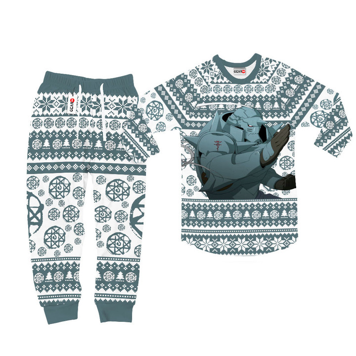Alphonse Elric Christmas Pajamas Custom Anime Sleepwear