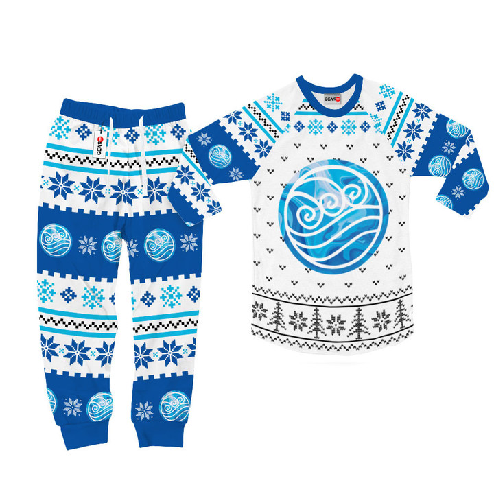 Water Nation Christmas Pajamas Set Custom Anime Sleepwear