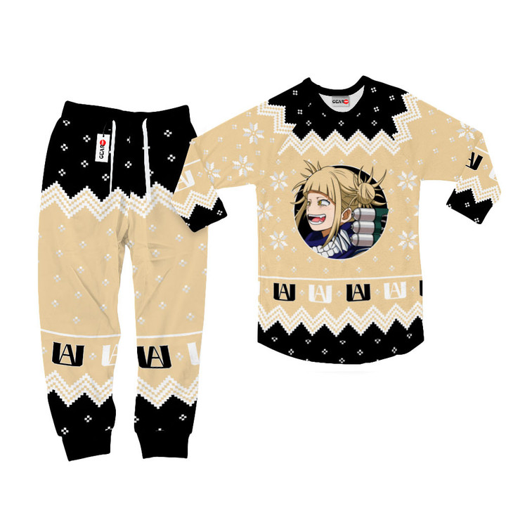Himiko Toga Christmas Pajamas Set Custom Anime Sleepwear