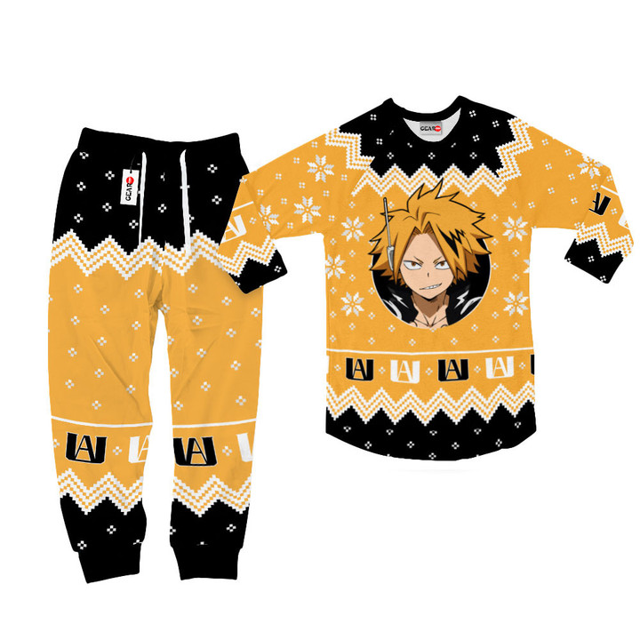 Denki Kaminari Christmas Pajamas Set Custom Anime Sleepwear