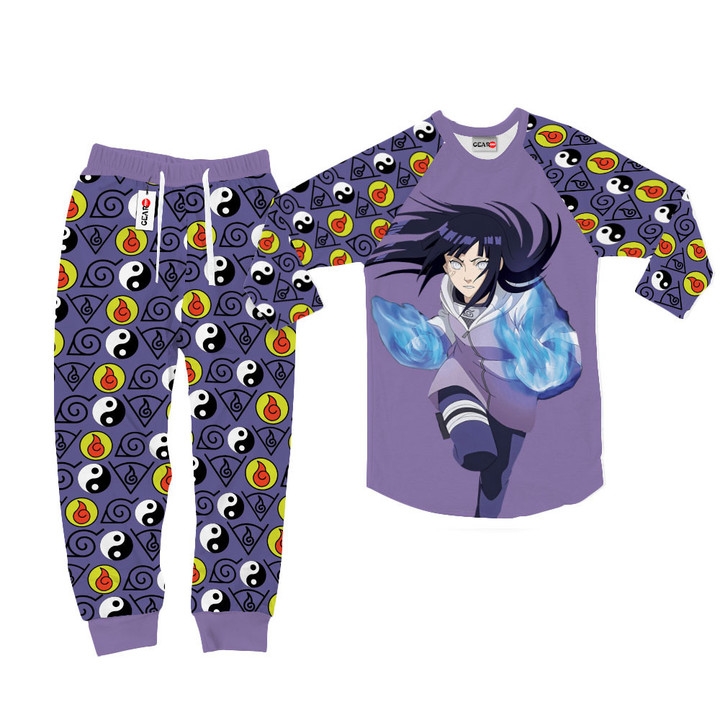 Hinata Hyuga Pajamas Set Custom Anime Sleepwear