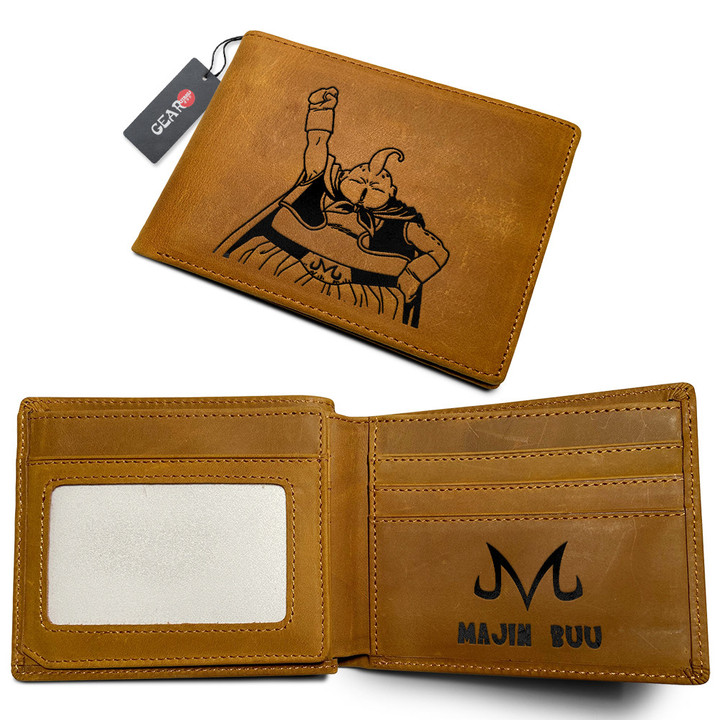 Majin Buu Anime Leather Wallet Personalized- Gear Otaku