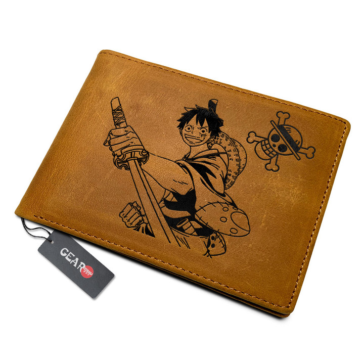 Luffy Wano Arc Anime Leather Wallet Personalized- Gear Otaku