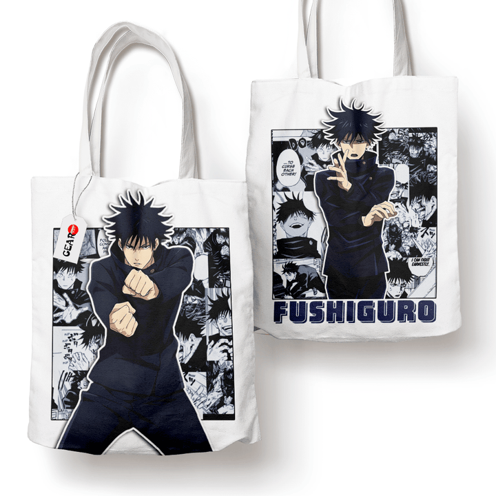 Megumi Fushiguro Tote Bag Anime Personalized Canvas Bags- Gear Otaku