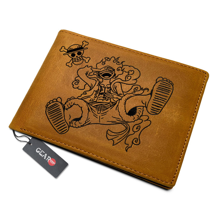 Luffy Gear 5 Anime Leather Wallet Personalized- Gear Otaku
