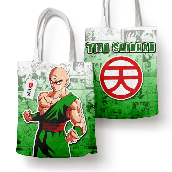 Tien Shinhan Tote Bag Anime Manga Personalized Canvas Bags- Gear Otaku