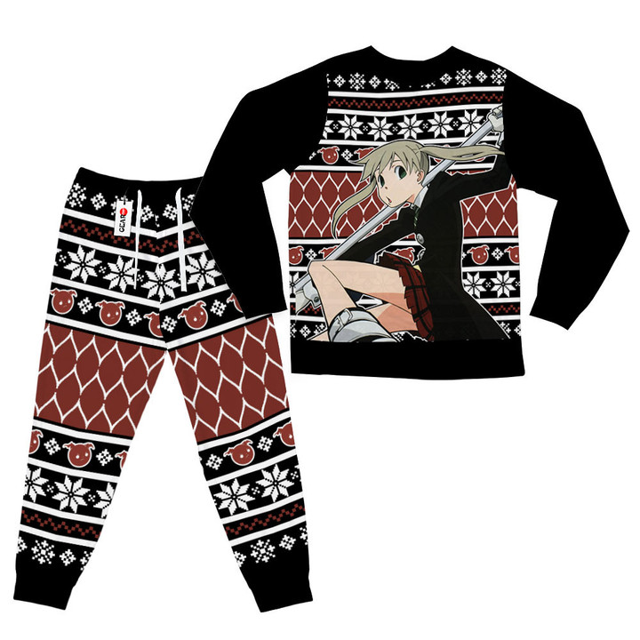 Maka Albarn Christmas Pajamas Set Custom Anime Sleepwear