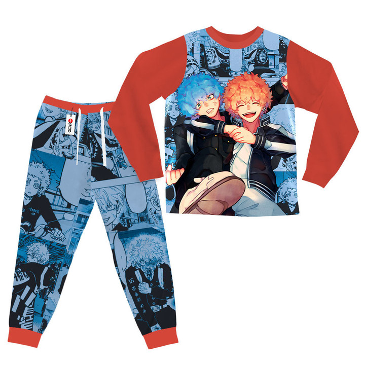 Nahoya and Souya Kawata Pajamas Set Custom Anime Sleepwear
