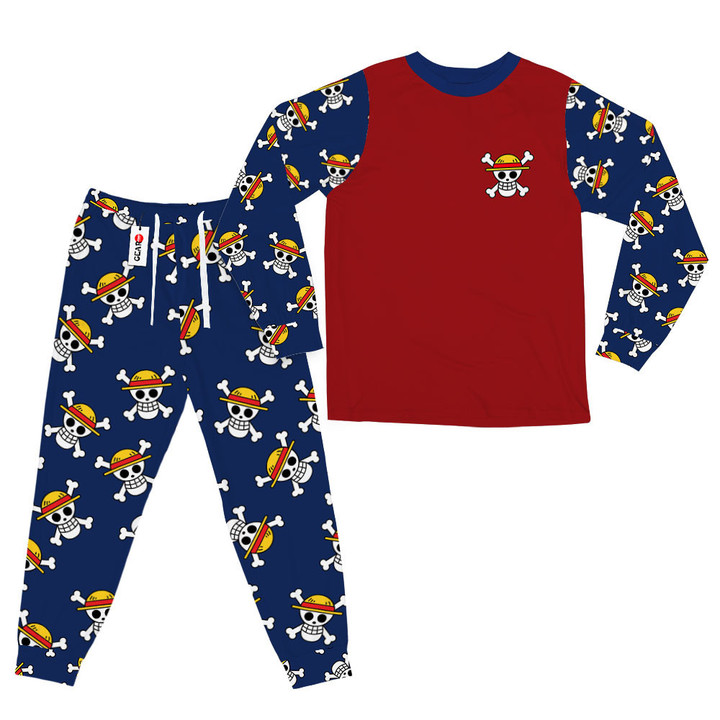 Monkey D. Luffy Pajamas Set Custom Anime Sleepwear
